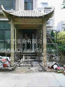 村口木牌坊宗祠牌坊園林古建門牌樓
